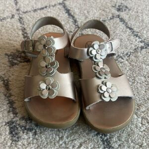 FootMates Girl Eco-Ariel Sandals Gold Size 8